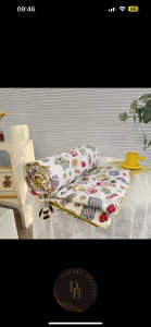 Chăn hè Cotton đũi Hàn Quốc chần bông khổ rộng 2mx2m3 đa dạng màu sắc Chăn hè đáng yêu