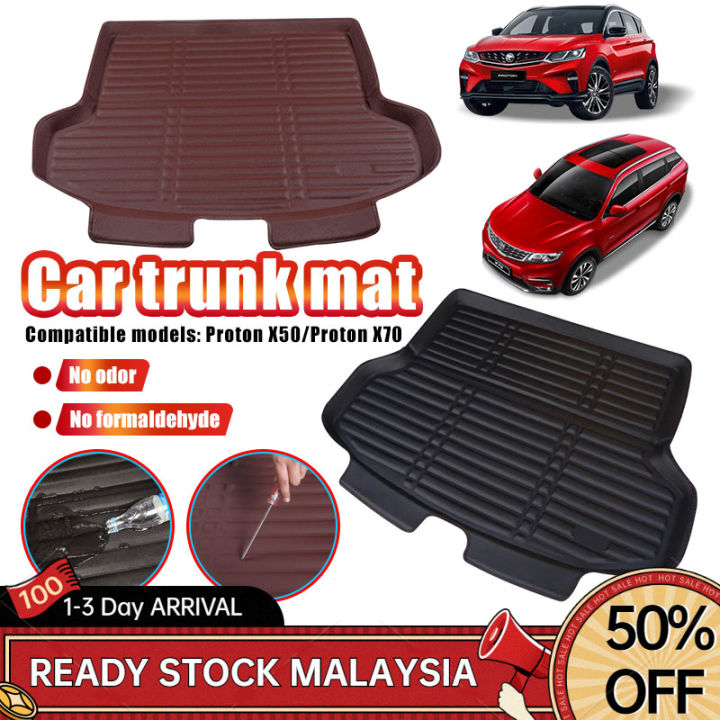 Proton X70 X50 Rear Boot Tray Carpet Leather Cargo Mats Compartment ...