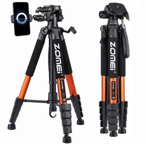 Chân máy di động hợp kim nhôm Zomei cao 187cm / 736in cho máy ảnh DSLR Canon Nikon Chân đế điện thoại chụp ảnh toàn cảnh 360 độ2026