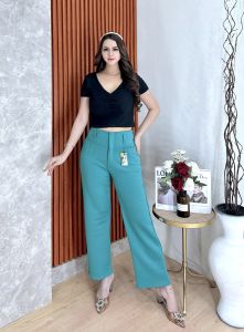 Celana Kulot Wanita Loose pant Haigwaist Scuba Premium
