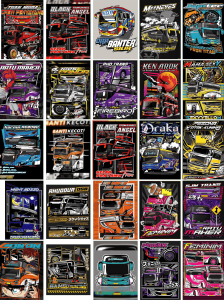 Sticker Bus Asli 25 pcs Jetbus 5 Nabila Tuan Muda Bus Mania Maudi JB5