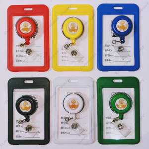 Gantungan Yoyo Id Card Putar Stainless ASN (Aparatur Sipil Negara) + Tempat/Holder Id Card