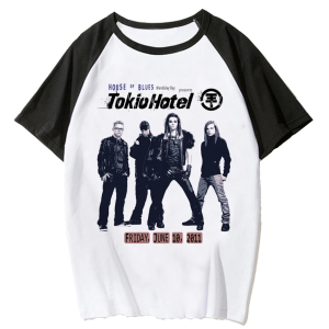 Tokio Hotel T-Shirts Rock Band 3D Print Streetwear Men Women Fashion Oversized Short Sleeve T Shirt Male Tees Tops Man Clothing