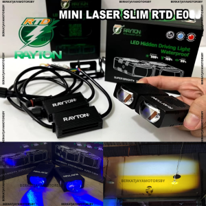 ORIGINAL RTD RAYTON LAMPU TEMBAK MINI PROJIE LASER SLIM SQL 1 MATA GEPENG TIPE E06J PLUS KIPAS PENDINGIN DEVIL EYES BLUE LENS WATERPROOF BISA UNTUK MOTOR DAN MOBIL