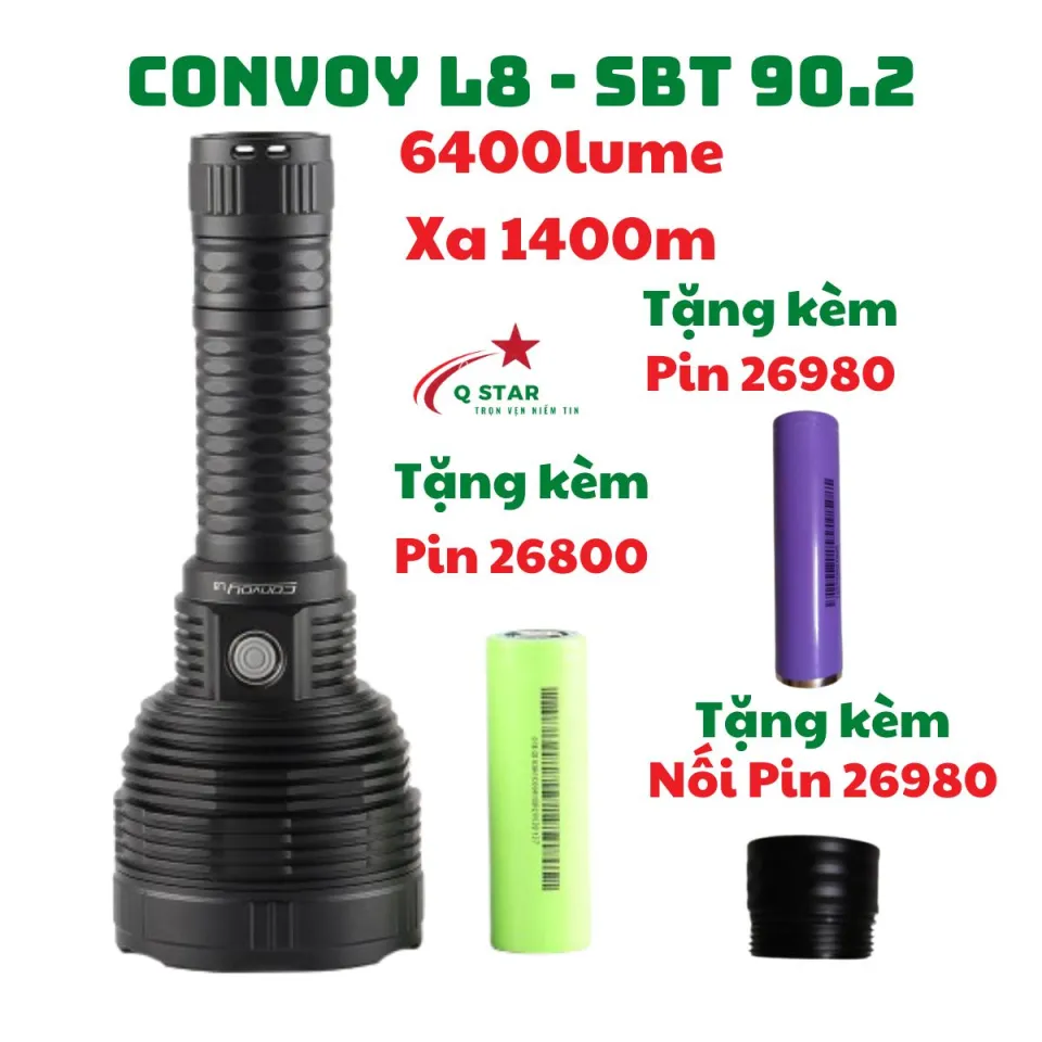 Convoy L8 sbt90.2 6400ルーメン 🔦 CONVOY L8 – 6400 LUMENS