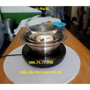 Bếp lẩu hơi inox giá rẻ nồi lẩu hơi gia đình nồi lẩu sauna nồi lẩu hơi nước dành cho gia đình