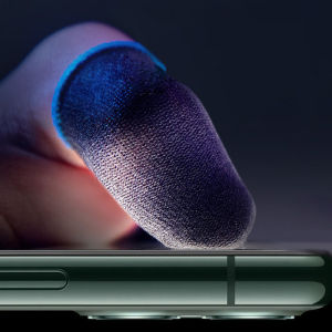 Squad Gaming Best Quality Finger Sleeve Wasp 2 Removes Sweat And Water Thumb Gloves Cover Mobile Phone Sensitive Touch Screen For PUBG COD CODM Mobile Legends LOL Genshin Impact Android iOS Joystick Gamepad Controller Sweat Proof