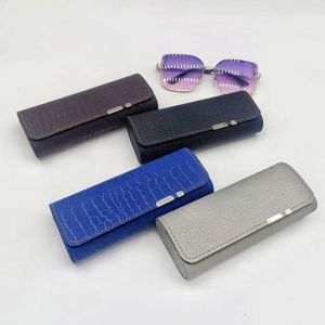 DOWNA PU Glasses Case Vintage British Style Glasses Storage Box Portable Lightweight Eyeglass Case for Men Women