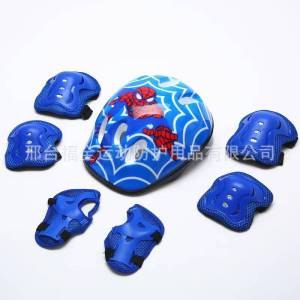 หมวกกันน็อคเด็ก อุปกรณ์เซฟตี้ สนับกันกระแทก 7ชิ้นชุดสนับกันกระแทก อุปกรณ์กันล้มเด็ก