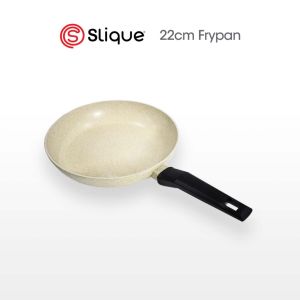 SLIQUE Forged Fry Pan 20cm/22cm/24cm/26cm/28cm Multi Layer Non-Stick Marble Coating Induction Base