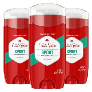 Lăn khử mùi không chứa nhôm Old Spice dành cho nam giới khả năng chống mồ hôi và khử mùi hiệu quả suốt 24 giờ giúp loại bỏ mùi hôi mang lại cảm giác tươi mát và hương thơm lâu dài hương thể thao dung tích 3.0 oz (gói 3 sản phẩm).