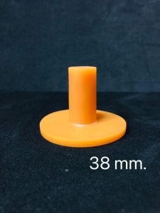 ยางปักทีตั้งลูกกอล์ฟ ทียางปักทีตั้งลูกกอล์ฟ TEE HOLDER ทียางตั้งลูกกอล์ฟปรับระดับได้สูง 38mm กับ 50 mm (สีน้ำตาล/ขาว)