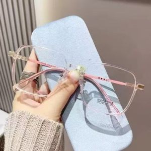 Jiashi Thời trang Khung lớn chống Đèn xanh dương photochromic kính cho phụ nữ phong cách thiết kế vuông với cái nhìn sang trọng hiện đại