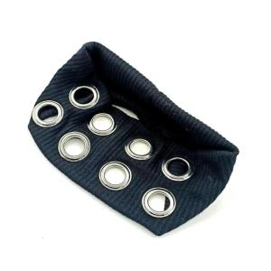 Phong cách steampunk Băng bịt đầu đàn hồi rộng với thoáng khí khoét rỗng khoen thiết kế kiểu Pháp hairband cho phụ nữ