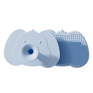 Baby Silicone Hairbrush Remove Scalp Dirt Silicone Baby Head Washing Product Lovely Cartoon Bath Brush