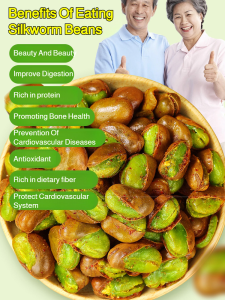 【Authentic Green-heart Broad Beans From Baoshan Yunnan】Crispy Orchid Beans Silkworm Bean Snacks Business Attroval Leisure And Entertainment Pure Natural Health Quality Foods Silkworm Beans With Wine And Vegetables