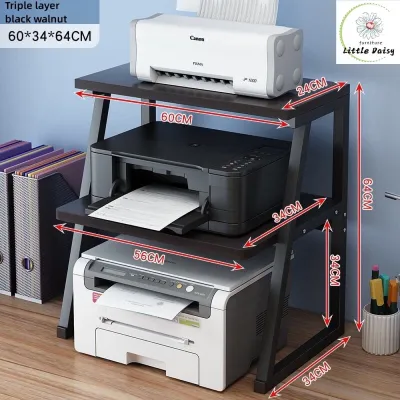 Printer Stand Rack Organizer Table Small Dual-Layer Multifunctional Desktop Organizer Office Desk Copier Storage Rack Printer Table Desk Organisers Printer Desk Stand Printer Shelf Organizer Storage Desk