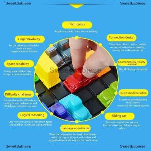 [COD] SweetBabiese เกมปริศนาจราจรชั่วโมงเร่งด่วนของเล่นเพื่อการศึกษารถเชิงตรรกะสำหรับเด็กที่จอดรถสำหรับพ่อแม่-เด็กของเล่นตั้งโต๊ะ