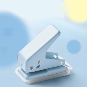 ZSDN MALL Metal 4 Color Scrapbooking Student Stationary Binding Supplies DIY Punching Tool Mini Single Hole Punch School Office Supplies Hole Puncher Paper Puncher