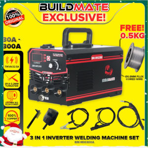 BUILDMATE nd 3in1 Gasless MIG / TIG / MMA with Flux Cored Portable Arc Inverter Welding Machine