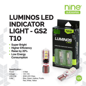 LUXIMOS Lampu Sein 5W Senja Plat Seri Mobil Motor 3030 T10 6 Titik GS2 - NINE AUTOSERIES