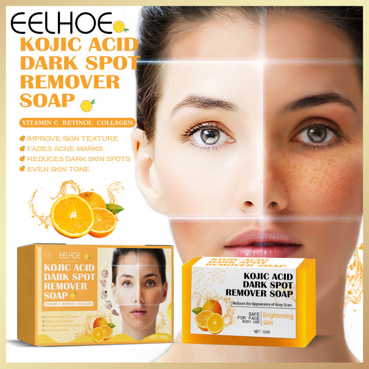 Eelhoe Kojic Acid Soap Dark Spots Remover Lightening Soap Repair