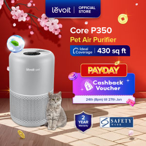 Levoit Core P350 Pet Air Purifier | Neutralize Pet Odors | Capture Pet Dander & Fur | Low Noise 24dB | Pet Lock Mode