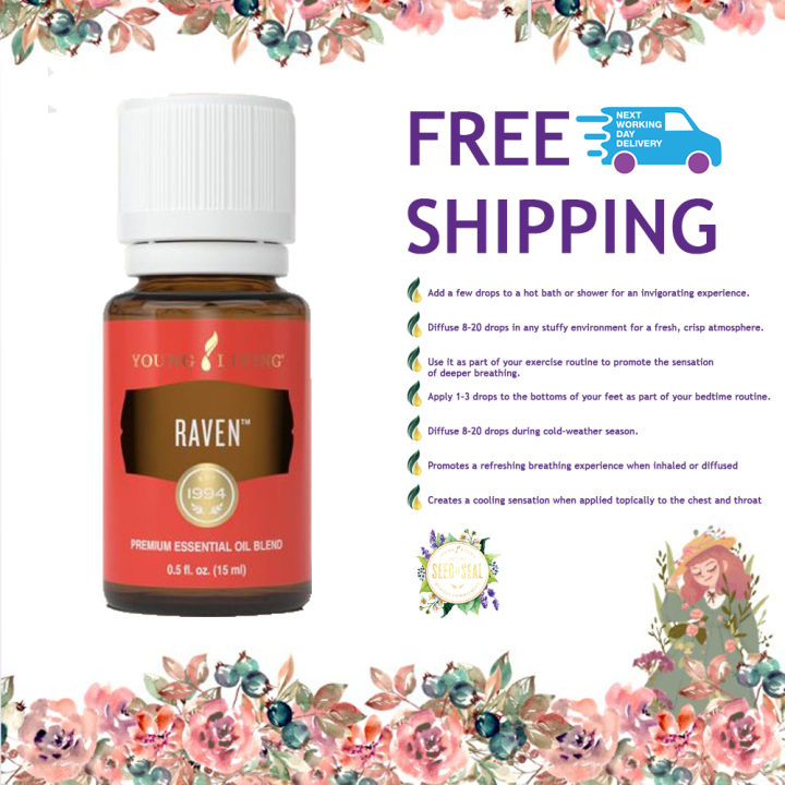 100% Original Young Living RAVEN Pure Essential Oil Blend 15ml