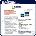 5KG / 20KG Bostik Supercoat Fiber Single Component Fiber Reinforced Flexible Acrylic Waterproofing Membrane + FREE GIFT. 