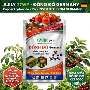 Thuốc Trừ Bệnh Đồng Đỏ Ajily 77WP (Gói 100g) - Đặc Trị Nấm Bệnh Vi Khuẩn Ghẻ Sẹo Thối Nhũn Cực Mạnh.