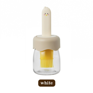 Oil Brush Bottle 2-in-1 Silicone Basting Brush with Oil Dispenser Heat-Resistant for Grilling Baking Home Kitchen