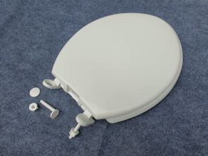 Nắp Bồn Cầu Nhựa Trắng Plastic Chấn Hùng Thông Dụng Với Các Loại Bồn Cầu 2 Khối Két Rời Kèm Đủ Bộ Ốc