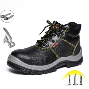 Banchugw Work Boots Men Safety Shoes Indestructible Steel Toe Shoes Men Puncture-Proof Work Shoes Sneakers Man Anti-Smashing Safety Boots