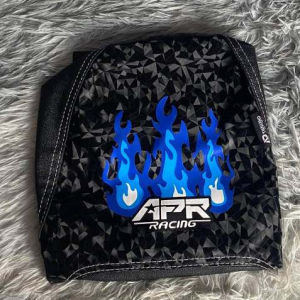 INDO SEAT COVER APR BLUE FLAME D17-3 C3 SMOKE NEW DESIGN SMALL