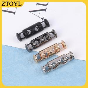 ZTOYL 10pcs kim loại đôi lỗ đầu mùa xuân khóa dây khóa đàn hồi điều chỉnh khóa thắt chặt ốc vít Ổ Khóa Công Cụ May