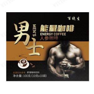 Energy coffee Mens Ginseng Energy Instant Coffee Ginseng Oyster Peptide Instant Black Coffee