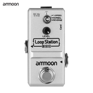 [ammoon]【Ready】Loop Station Mini Guitar Looper Effect Pedal 10 Minutes Recording Time 3 Working Modes True Bypass Full Metal Shell with 1GB Memory Card