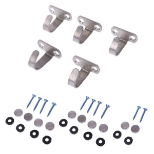 5x thép không gỉ J hình dạng móc cho tủ Trần hàng đầu móc áo khăn vải