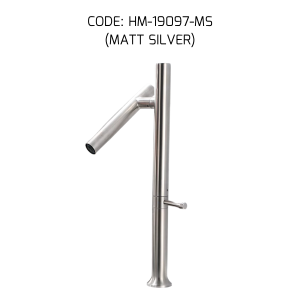 HEMOS KITCHEN FAUCET SUS304 STAINLESS STEEL 360° SWIVEL FOLDING MIXER PILLAR SINK TAP HM-19097-MS