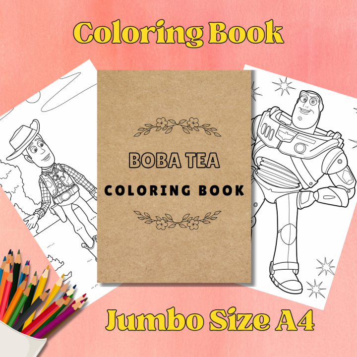 Toy Story Coloring Book Jumbo Size A4 Kids Coloring Adult Coloring ...
