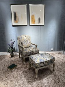 Bộ ghế lười thư giãn hàng hiện đại nhập khẩu bọc nỉ hoa gấm sang trọng 8805