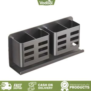 [VSC] Aluminum Toothbrush Holder Wear Resist Wall-Mounted Hanging Bracket Electric Shaver Storage Rack Comb Brush Hair Dryer Organizer