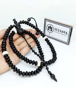 tasbih kayu galih kelor hitam asli original