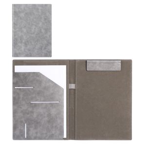 CEMOMEF Multifunctional A4 Conference Folder File Storage Vintage Clipboard Leather File Folders Durable with ic Clip Document Organizer Office School Supplies