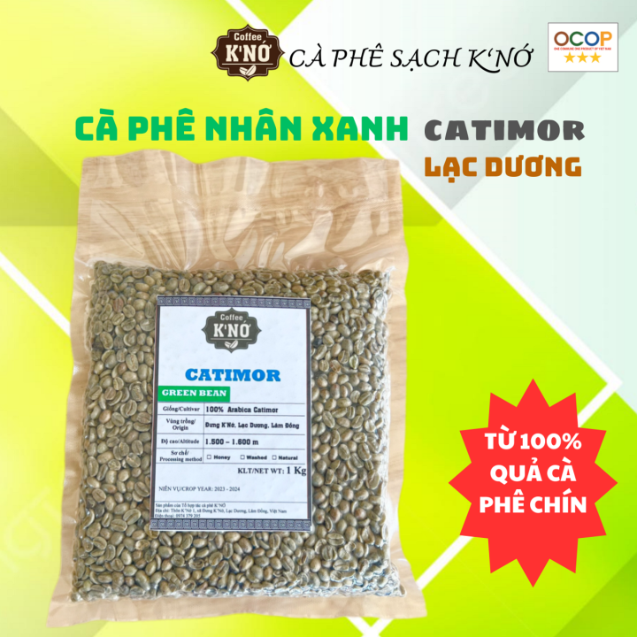 [1kg] Cà phê đặc sản ARABICA nhân xanh, chưa rang, chế biến ướt, từ quả ...