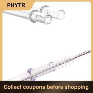 【PHYTR】 10 Pcs White Glitter Plastic Straw 9 Inches Long Reusable Hard Drinking Straws For Tumbler Mug Cup Bottle