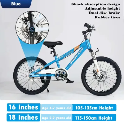 Bike for kids with Disc Brake Carbon Steel with Shock 16 18 inch Absorbers Steel bike for 4 12 year kids Mountain bike