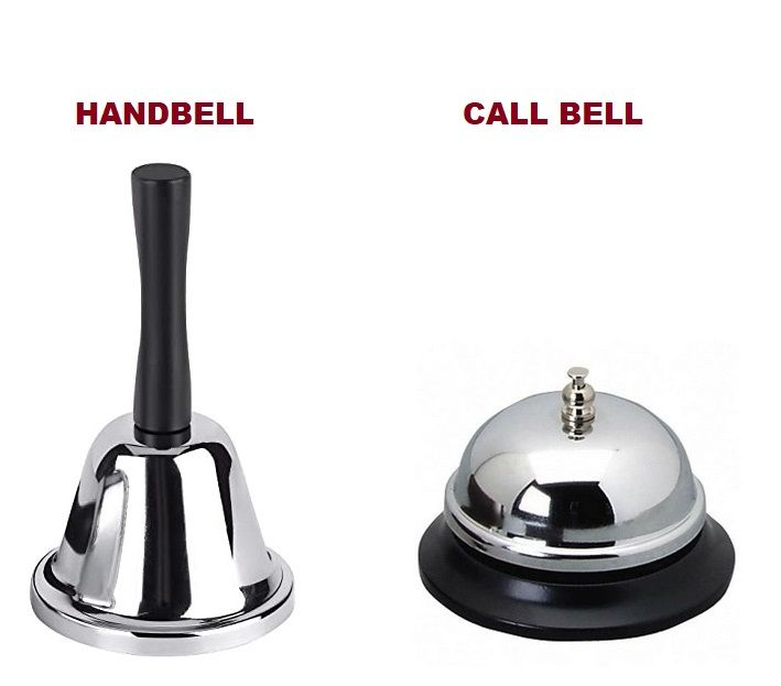 Call Bell HAND BELL (BIG 6X3, SMALL 5X3) for restaurant, hotel, etc