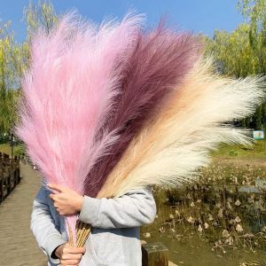 Artificial Pampas Grass Bouquet Holiday Wedding Party Home Decoration Plant Simulation DIY Fake Flower Reed