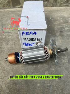 Rotor (Ruột) Máy Cắt Sắt Pefa 7614 / Kaizen 9355 / Kenyo CM7614 (Thân 54 - Dài 209 - 7 Răng Sắc)